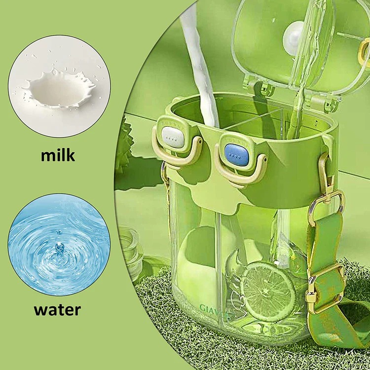 Vista 6 de BOTELLA DE AGUA DUOKIDS - color: verde